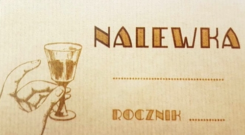 Etykieta OLD Nalewka Domowa na buteleczki