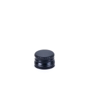 Zakrętka mini 18 mm czarna do miniaturek 50 ml