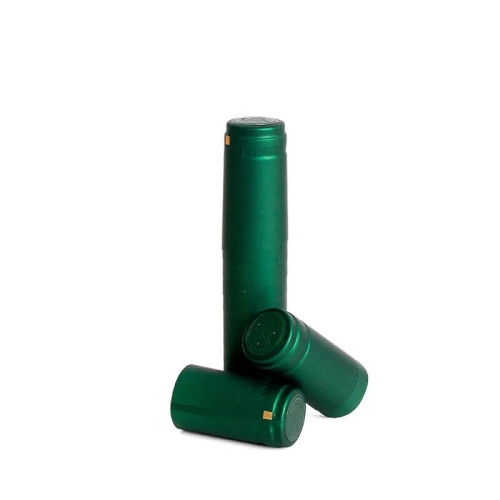 Kapturki termokurczliwe zielone na szyjkę 31 mm