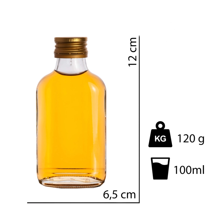 Butelka Piersiówka 100 ml na nalewkę – zdjęcie 6