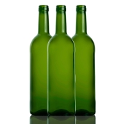 Butelka Bordeaux 750 ml zielona na wino – zdjęcie 4