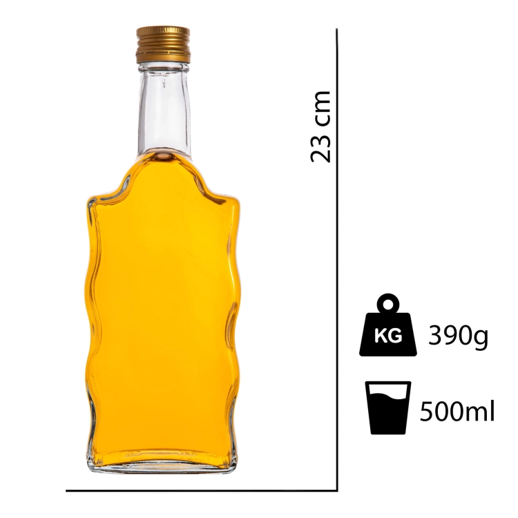 Butelka Fala 500 ml na nalewkę i likier – zdjęcie 8