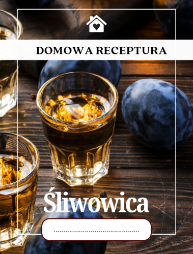 Etykieta Śliwowica 6x8 cm na domowy trunek