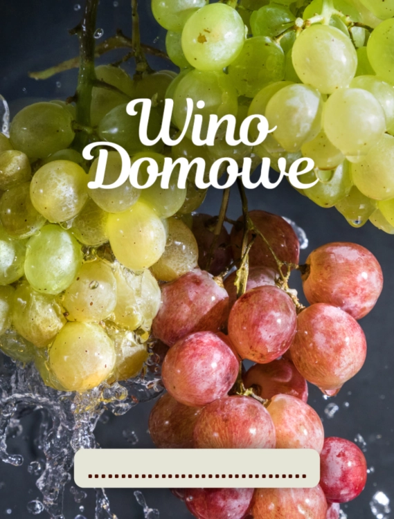 Etykieta Wino domowe mix 6x8 cm na wino