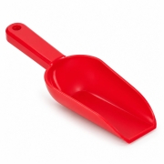 Czerwona szufelka plastikowa mini 14,5 cm – widok produktu