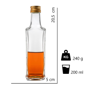 Butelka Granit 200 ml z krótką zakrętką 28/18 – zdjęcie 7
