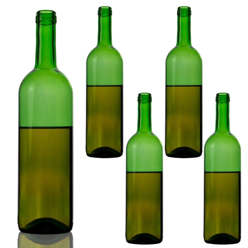 Butelka Bordeaux 750 ml zielona na wino – zdjęcie 2