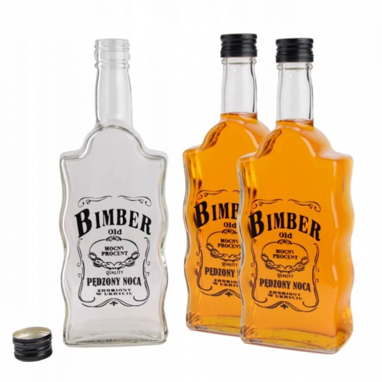 Butelka Fala 500 ml z nadrukiem na bimber
