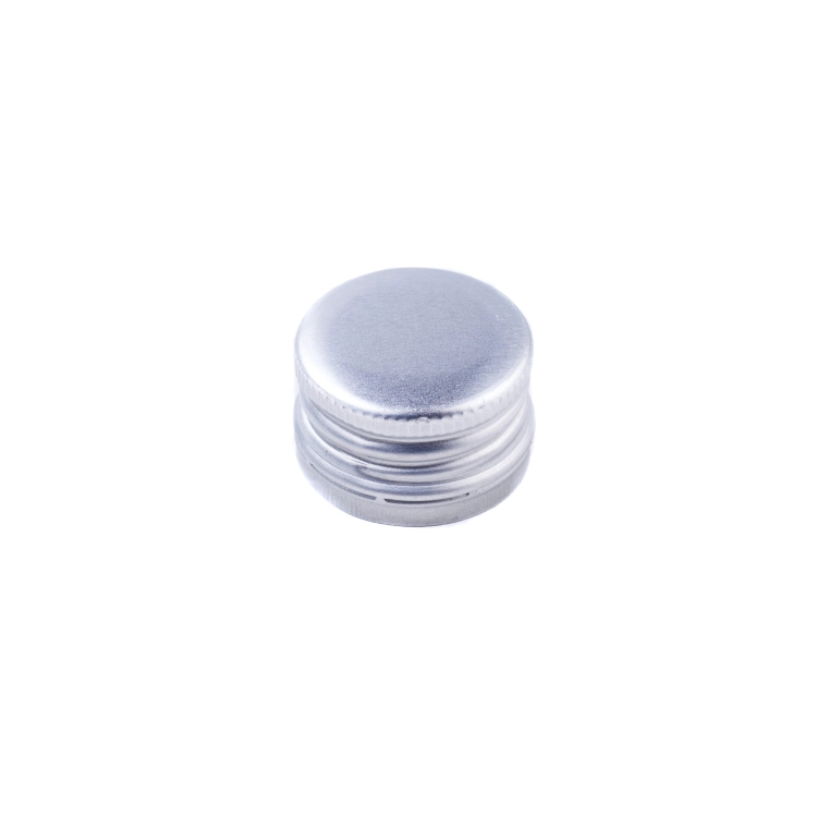 Zakrętka 28/18 mm srebrna do butelek z wódką – zdjęcie 2