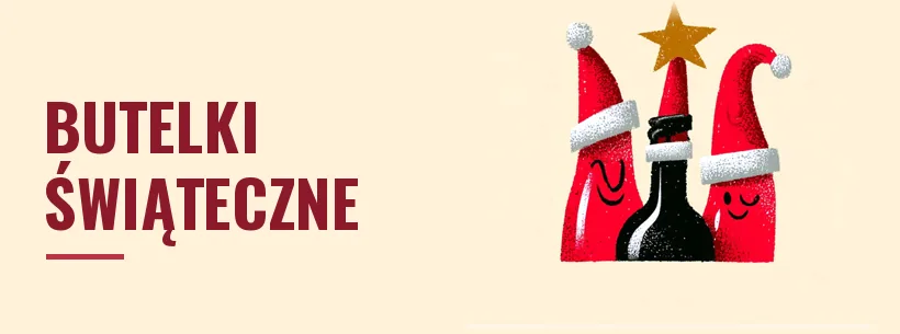 Butelki świąteczne i etykiety świąteczne na butelki – na prezent